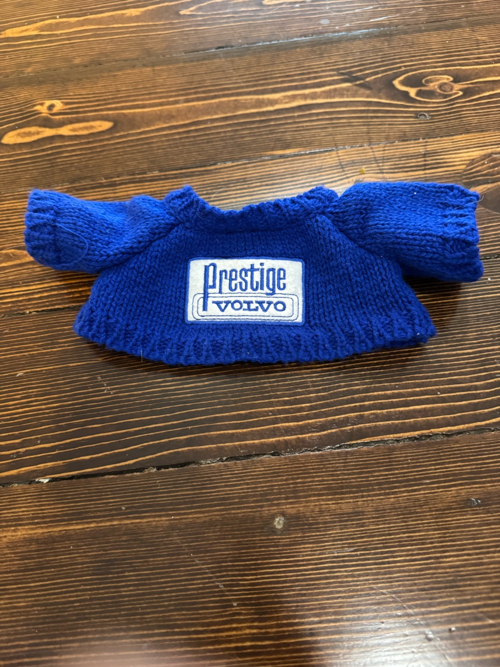 Volvo Blue Knit Sweater for Teddy Bear